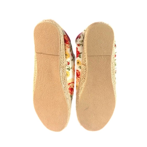 Sophie Sue Floral Print lace up Flats Size 9 - Picture 6 of 6